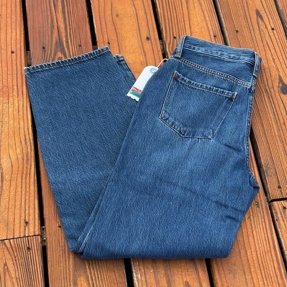 NWT Daily Blue Denim By AG Mid Wash Wide Barrel Jeans Size 24 - Picture 13 of 13